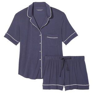 Victoria's Secret Modal Short Pajama Set Slate Blue